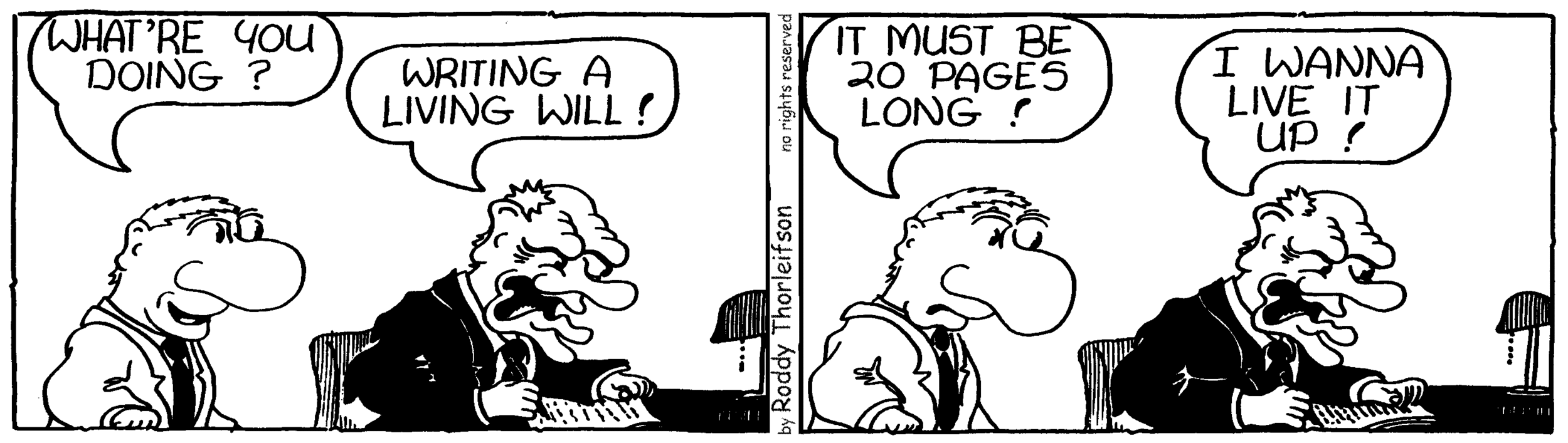 free cartoon law & order living wills