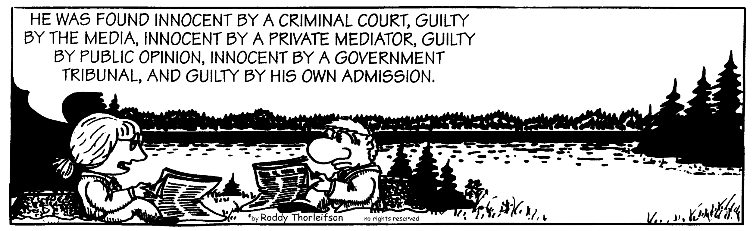 free cartoon law & order courts, crime and the media