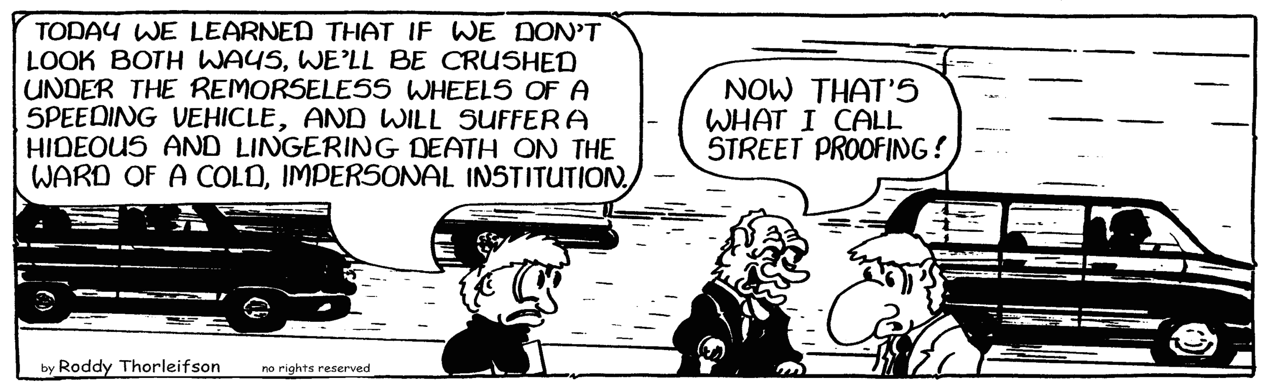 free cartoons youth education safety street-proofing