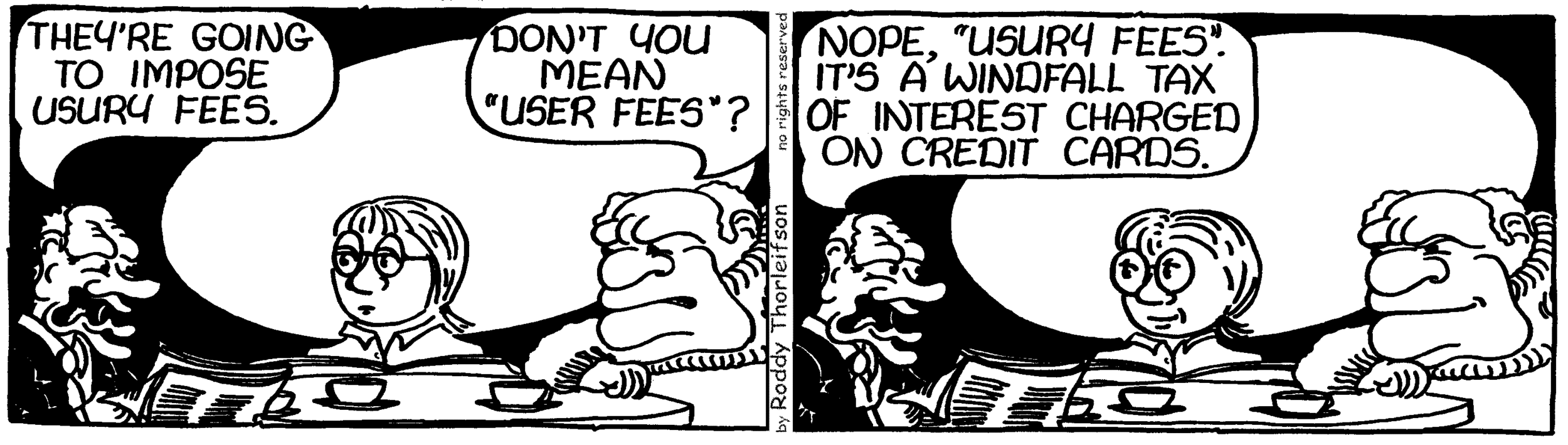 free cartoon business credit card interest user fees