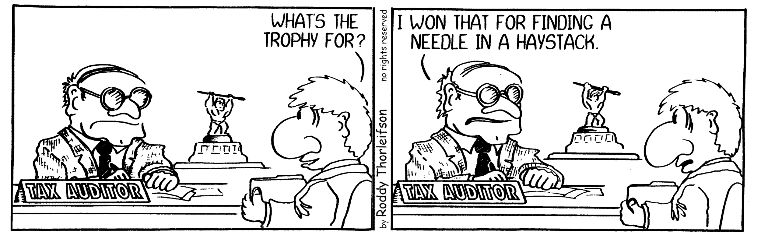free cartoon inocome tax auditor auditing