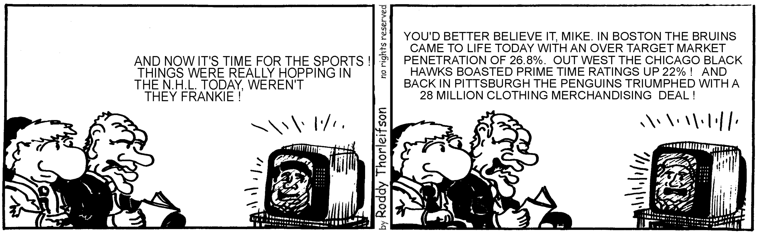 free cartoon business sports hockey news reporting