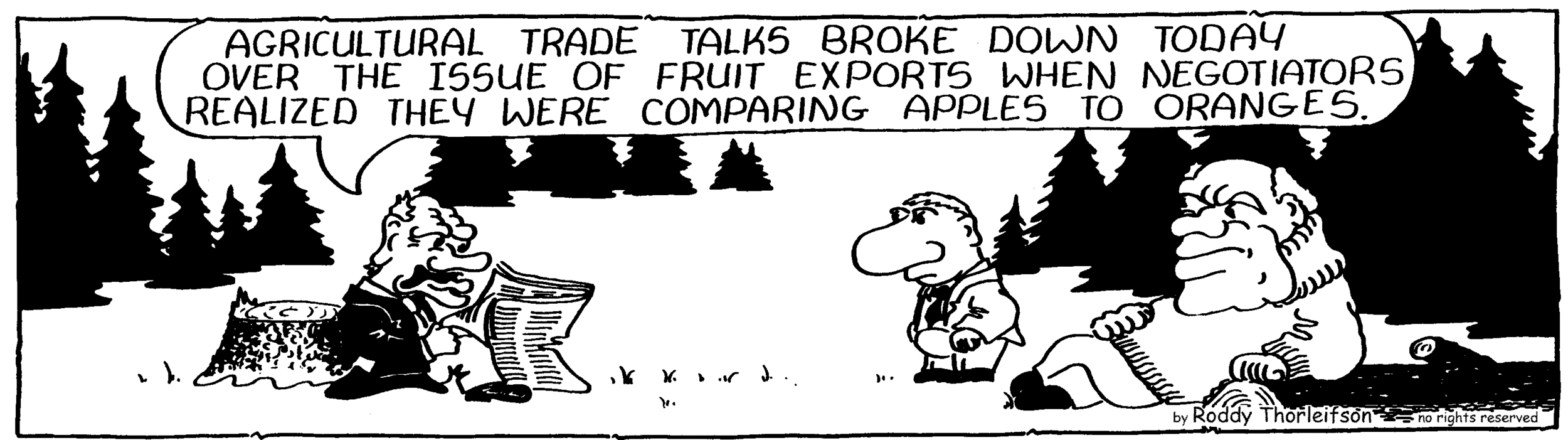 free cartoon business economics agricultural trade talks