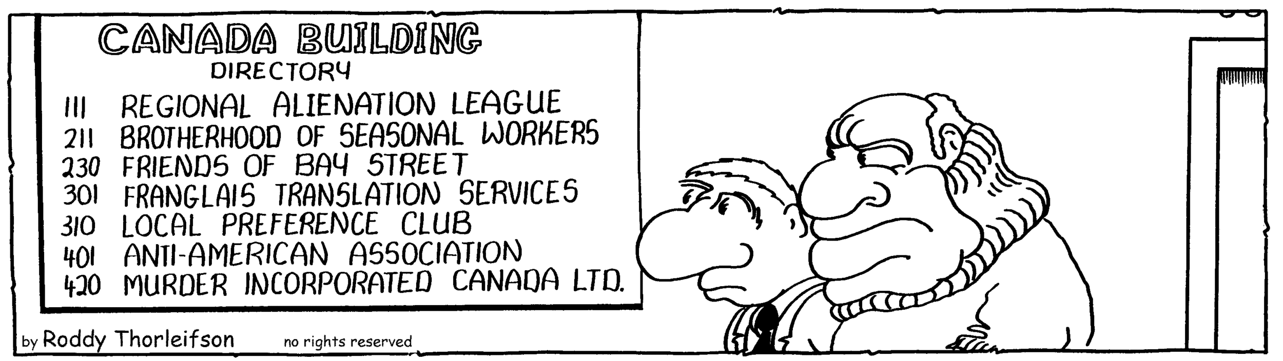 free cartoon Canada Canadian identity building regional alienation