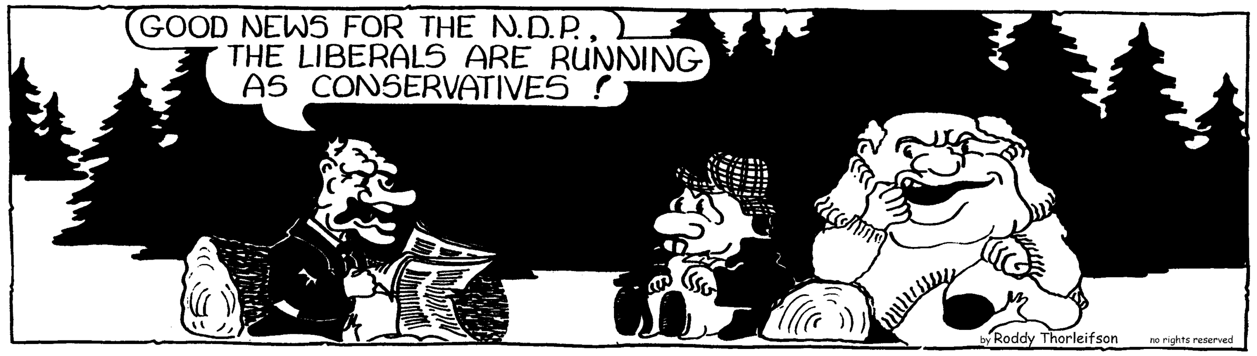 free cartoon Canada political parties Liberal N.D.P. Conservative