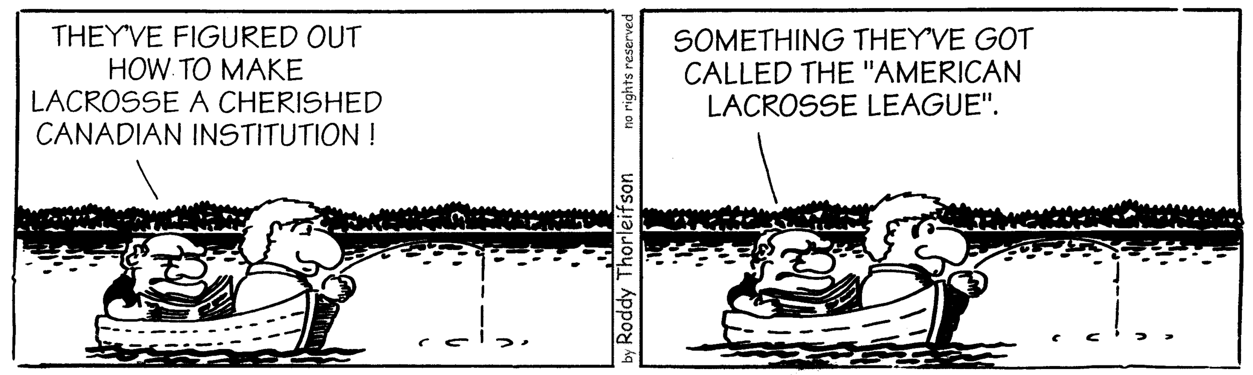 free cartoon Canada Canadian identity making Lacrosse a cherished Canadian institution