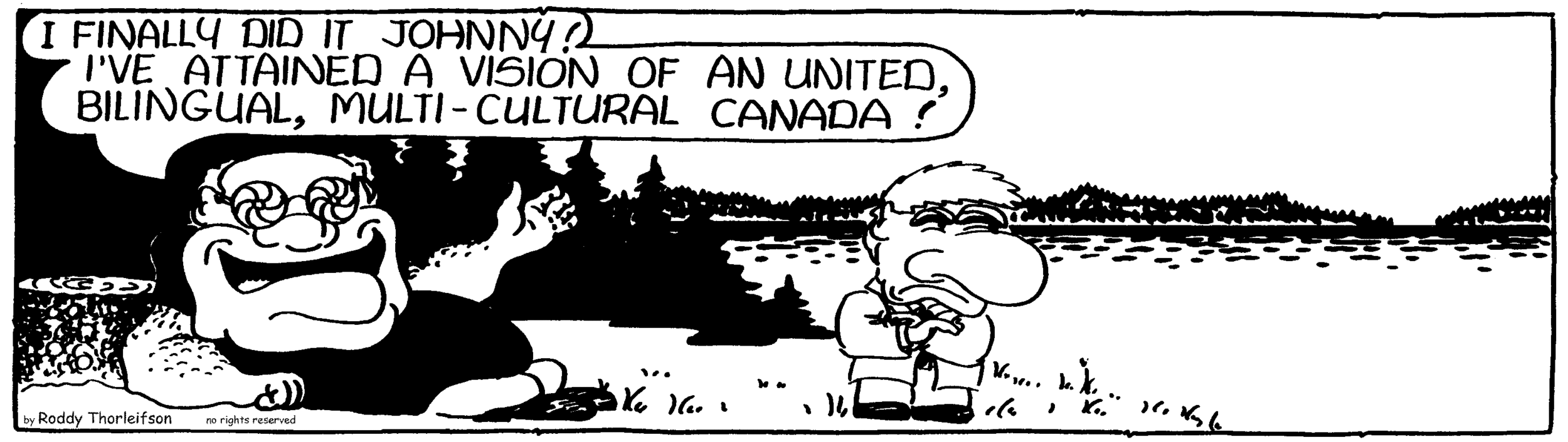 free cartoon Canada Canadian identity multiculteral vision