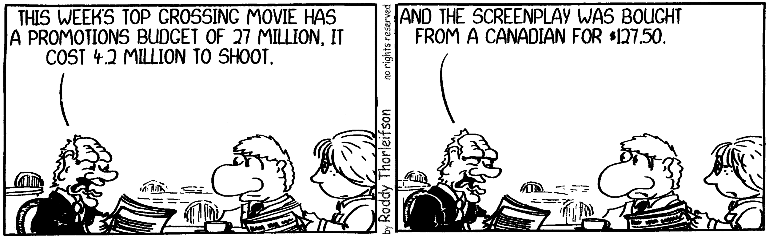 free cartoon Canada Canadian identity screenplay bought from