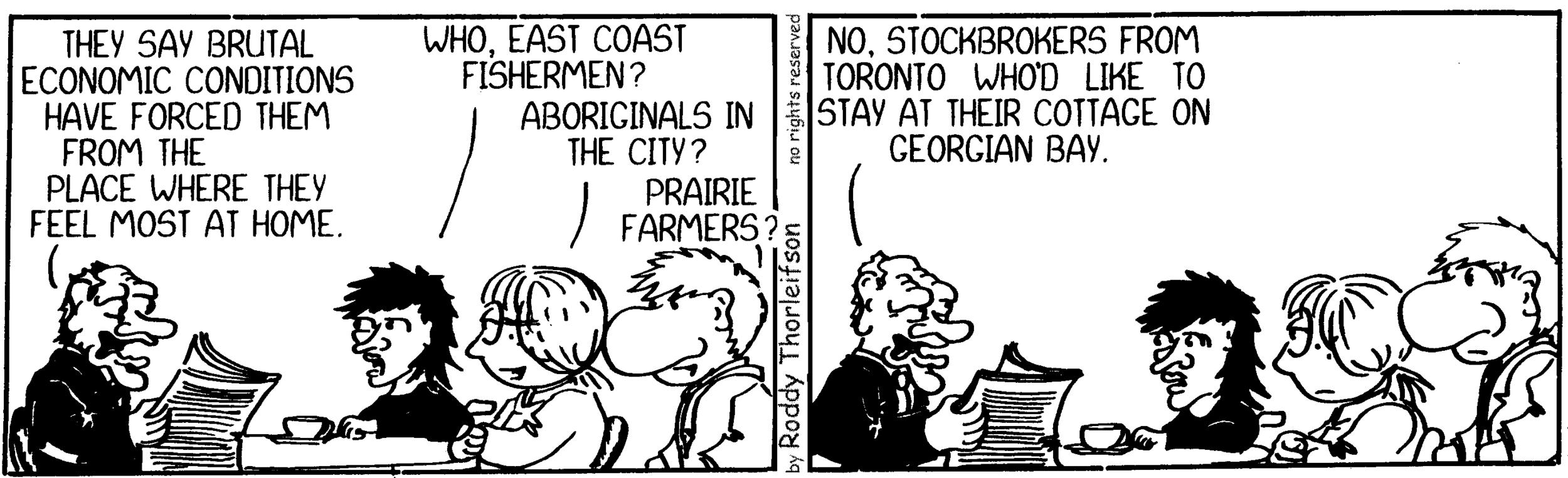 free cartoon Canada Canadian identity feel most at home
