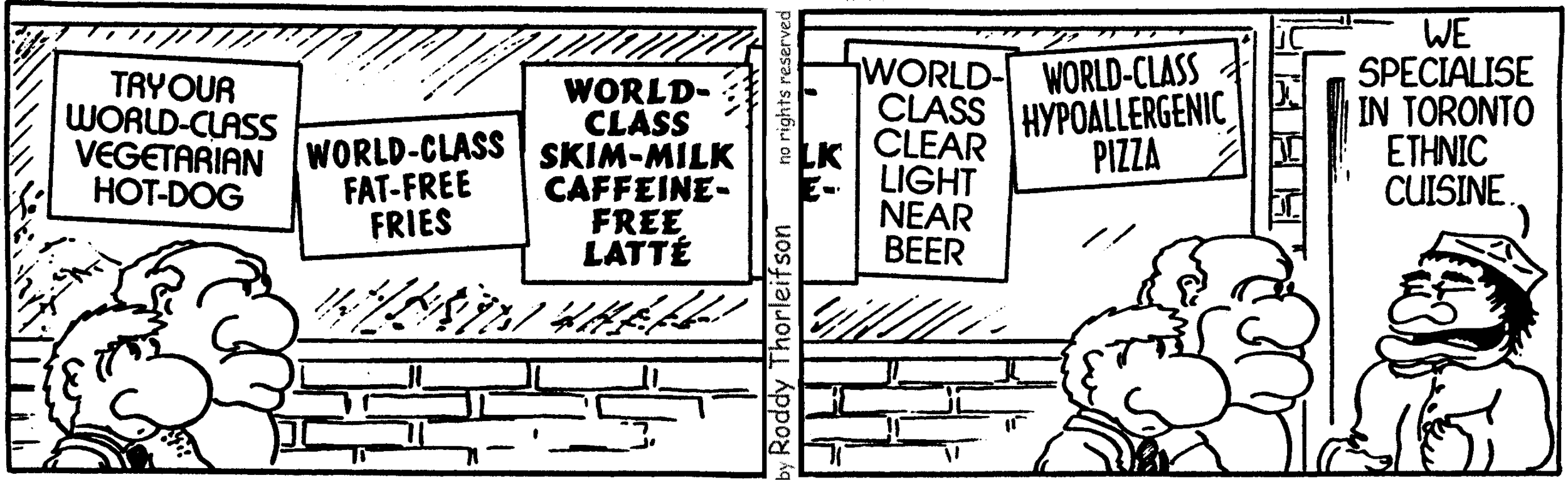 free cartoon Canada Canadian identity Toronto ethnic cuisine