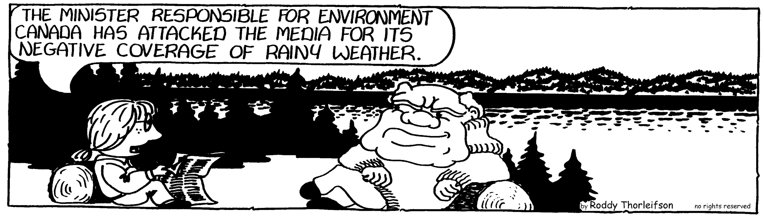 free cartoon Canadian Environment Canada negative coverage