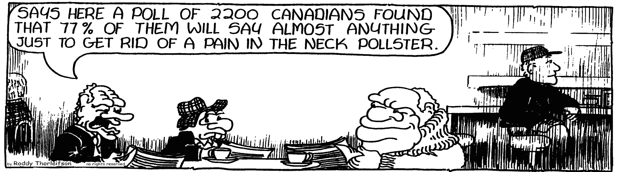 free cartoon Canada Canadian polling polls