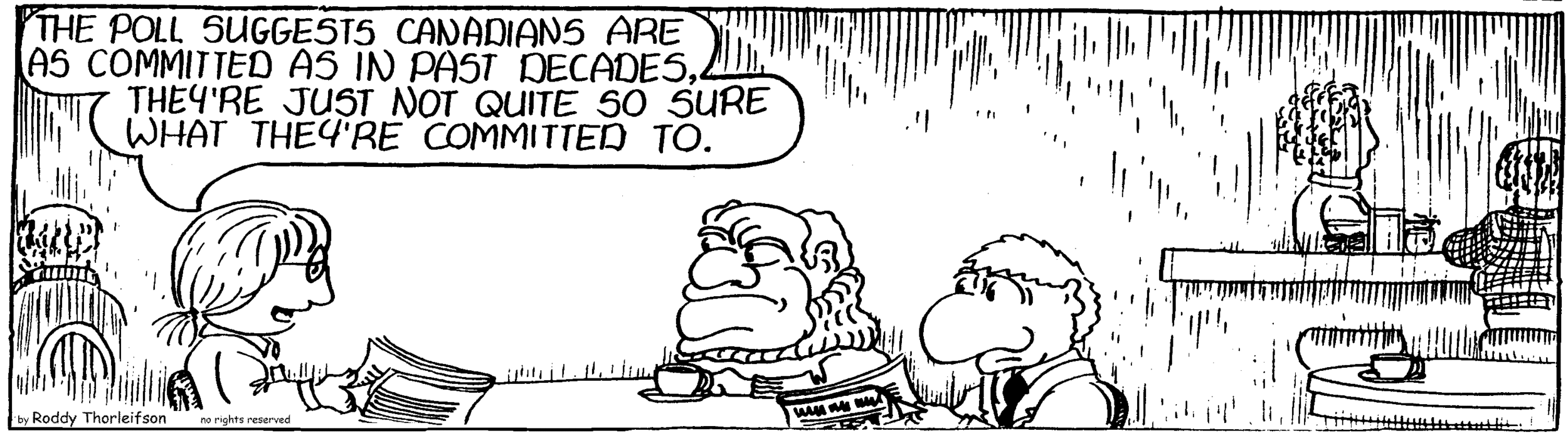 free cartoon Canada Canadian identity as committed as in the past
