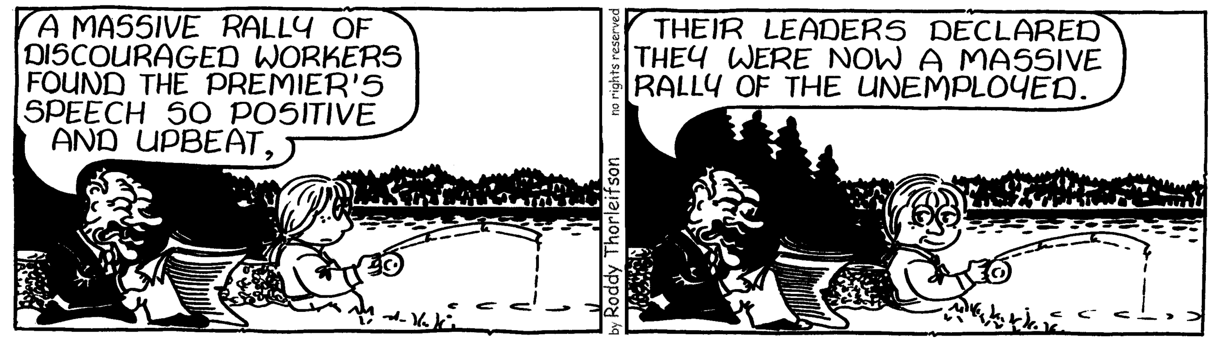 free cartoon Canada Canadian economy employment discouraged workers