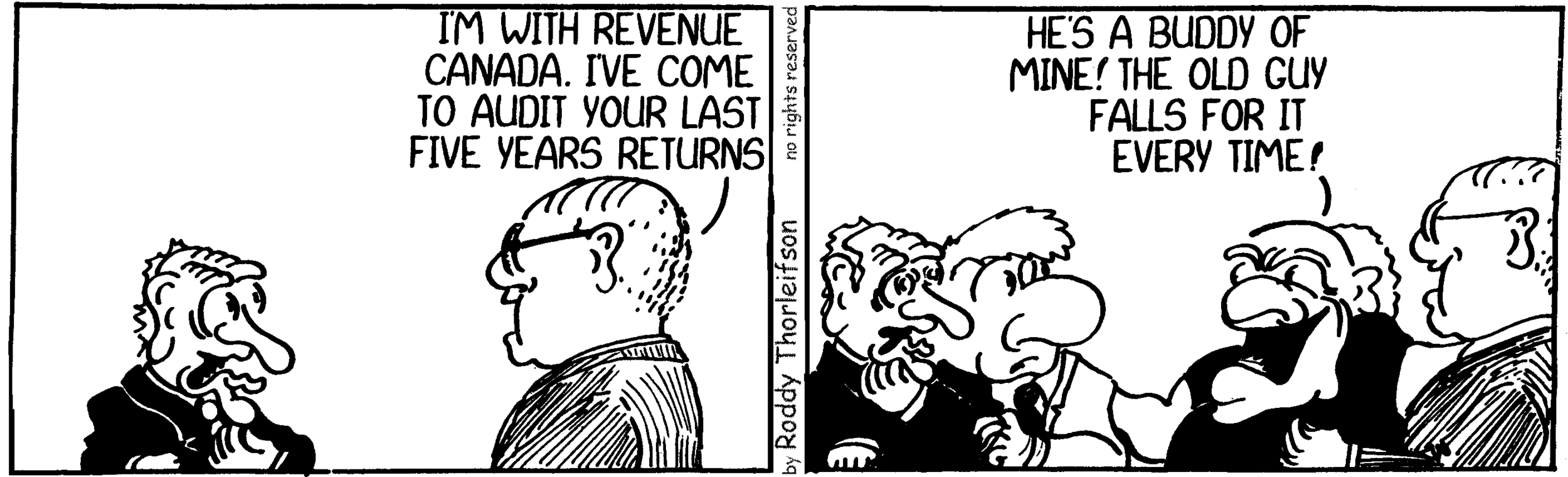 free cartoon Canada Revenue Canada tax evasion