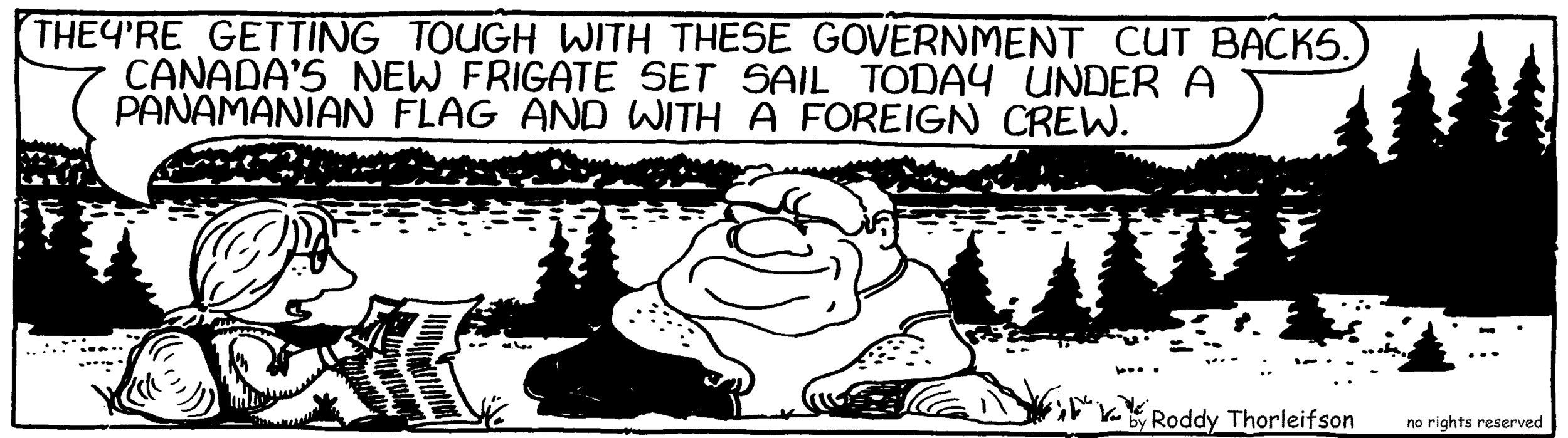 free cartoon Canada Canadian identity government cutbacks