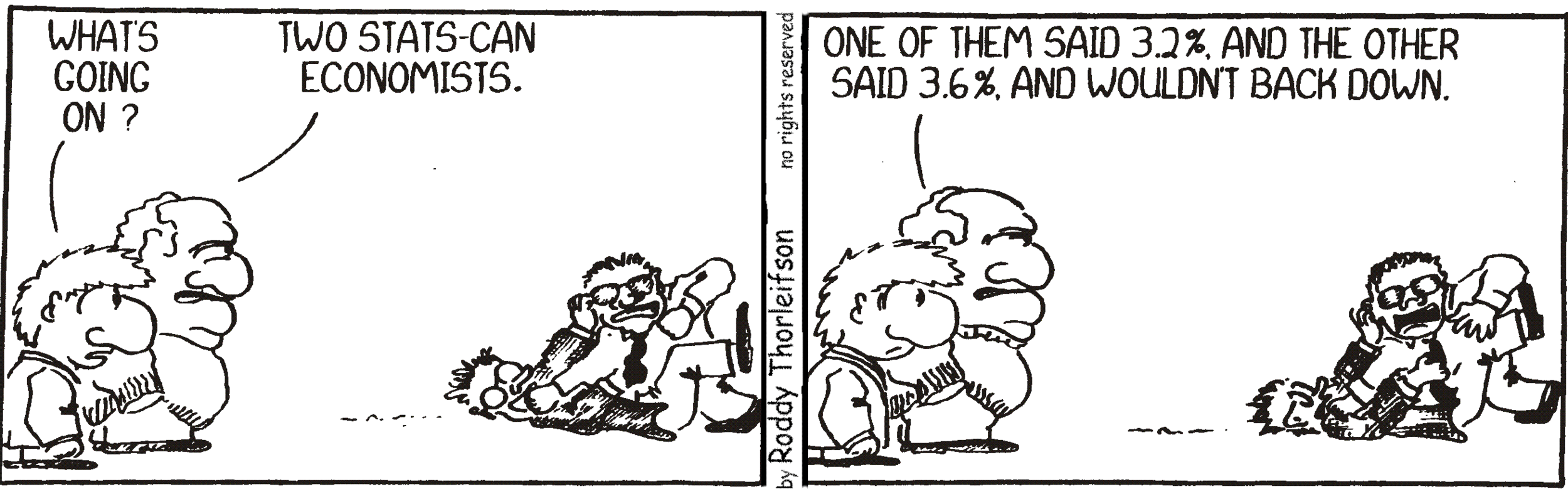 free cartoon Canadian Statistics Canada economists