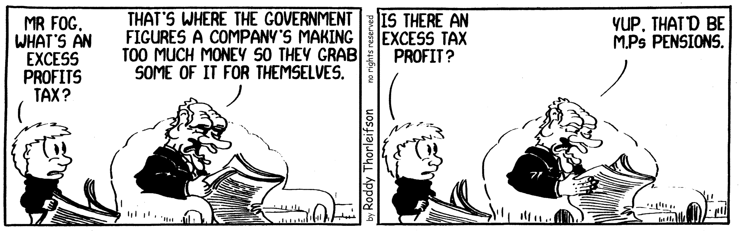 free cartoon Canada Canadian excessive profits M.P.s pensions