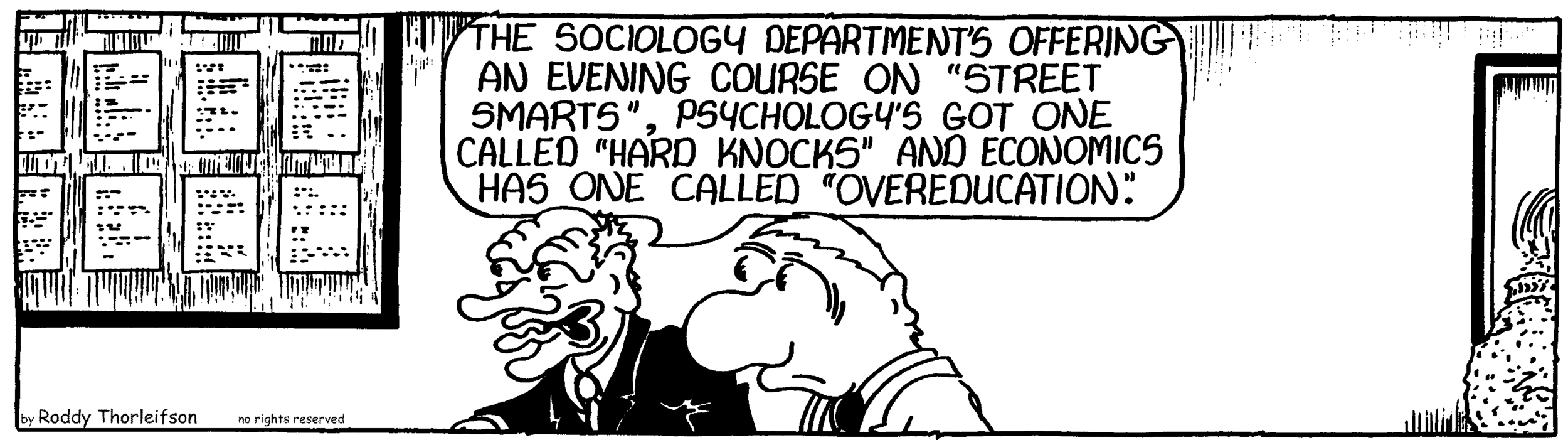 free cartoon education educating teaching the sociology department and street smarts