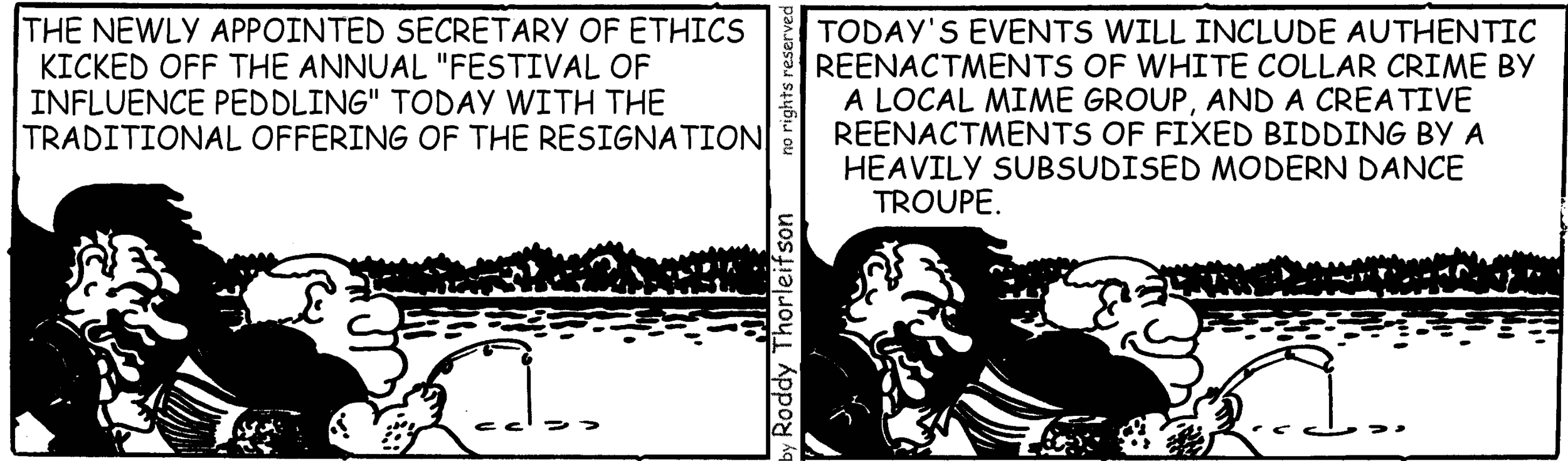 free cartoon ethics morality influence peddling