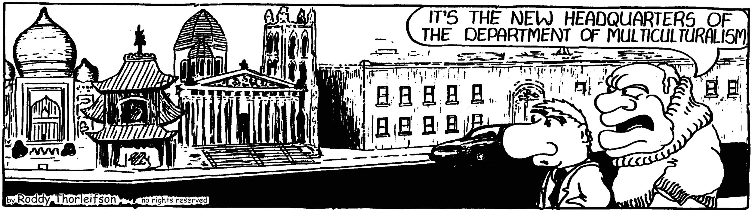 free cartoon government buruaucracy multiculturalism