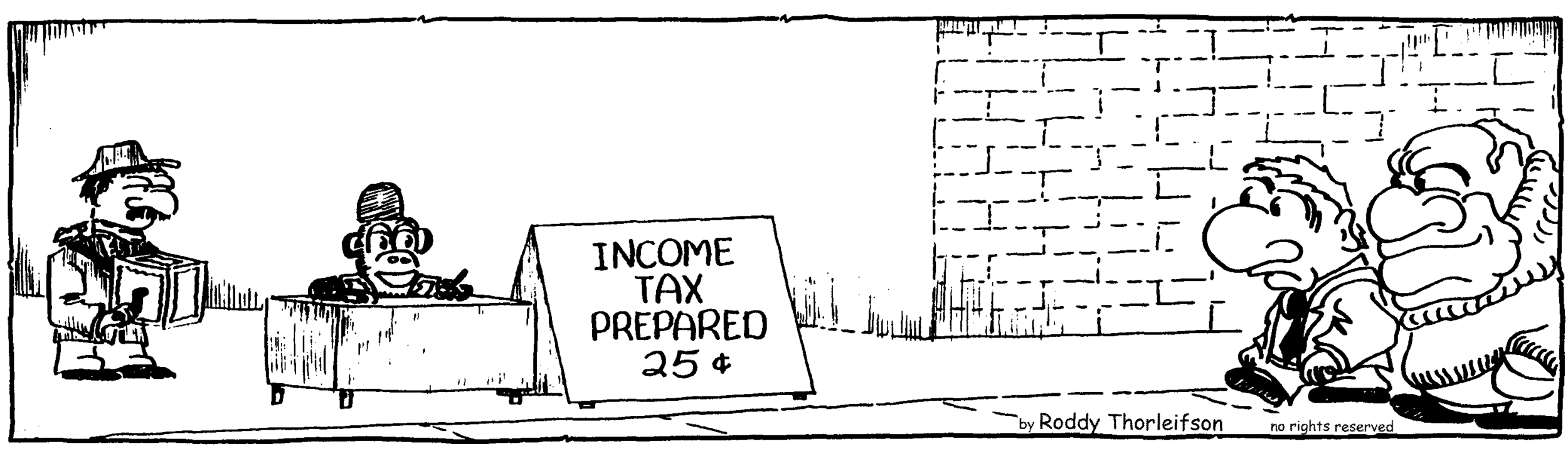 free cartoons business income tax preparation