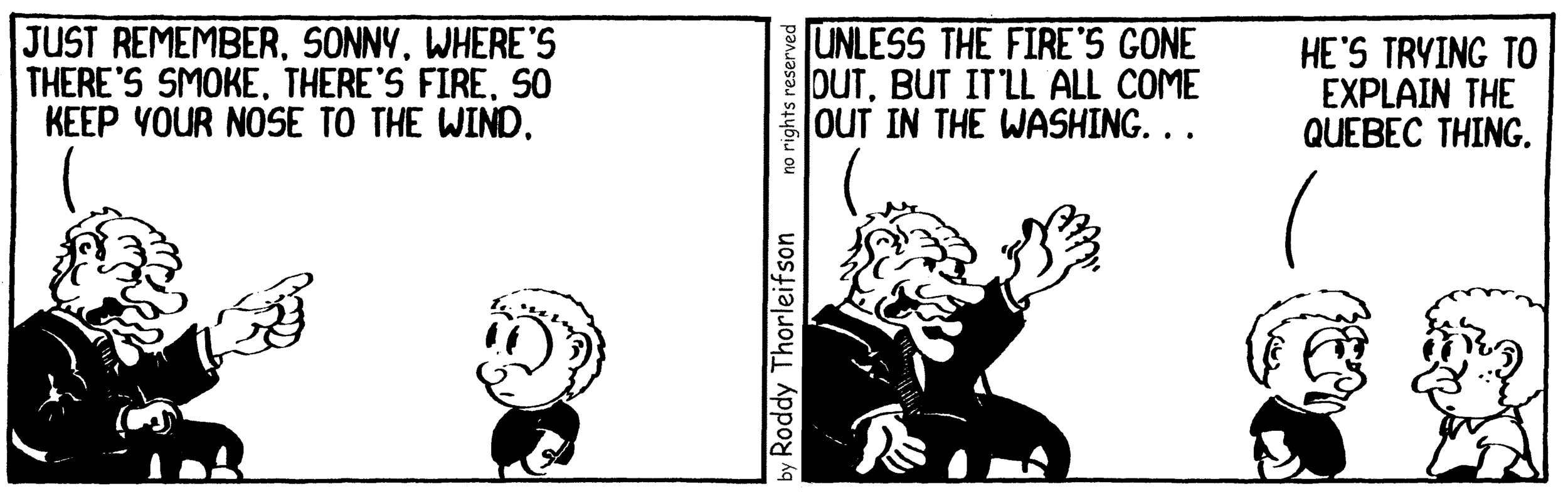 free cartoon separatism Quebec Canada Canadian explaining