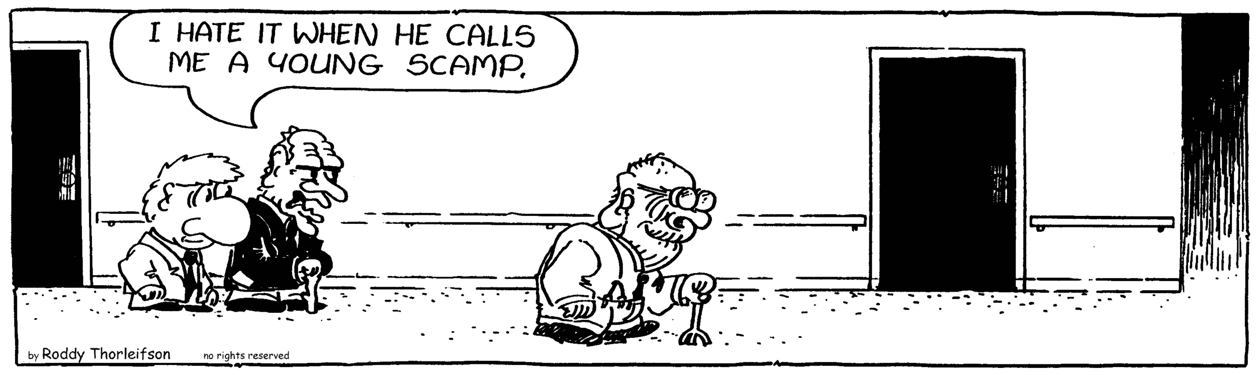 free cartoon youth aging old age political correctness