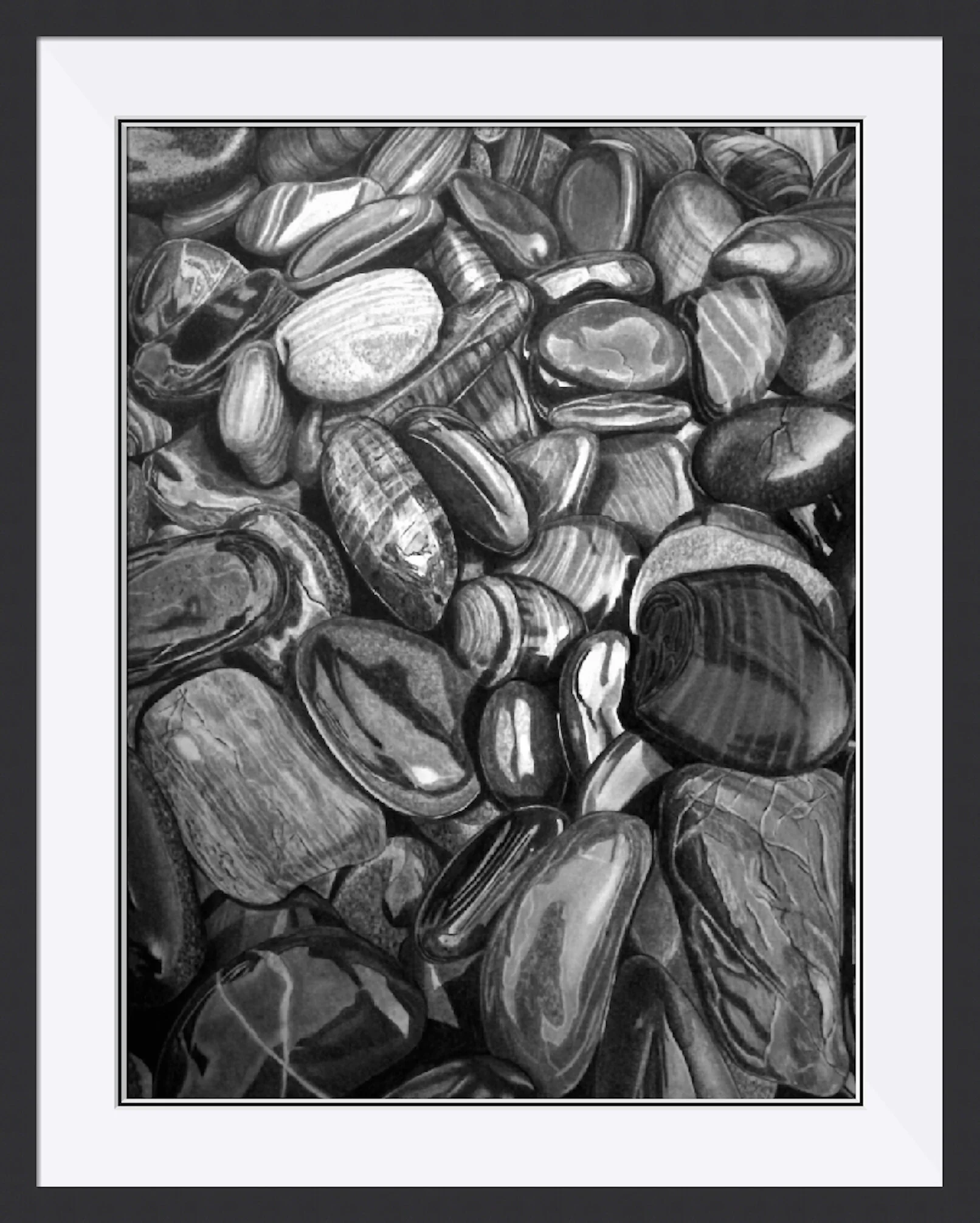 Wet Pebbles 12 Framed.jpeg