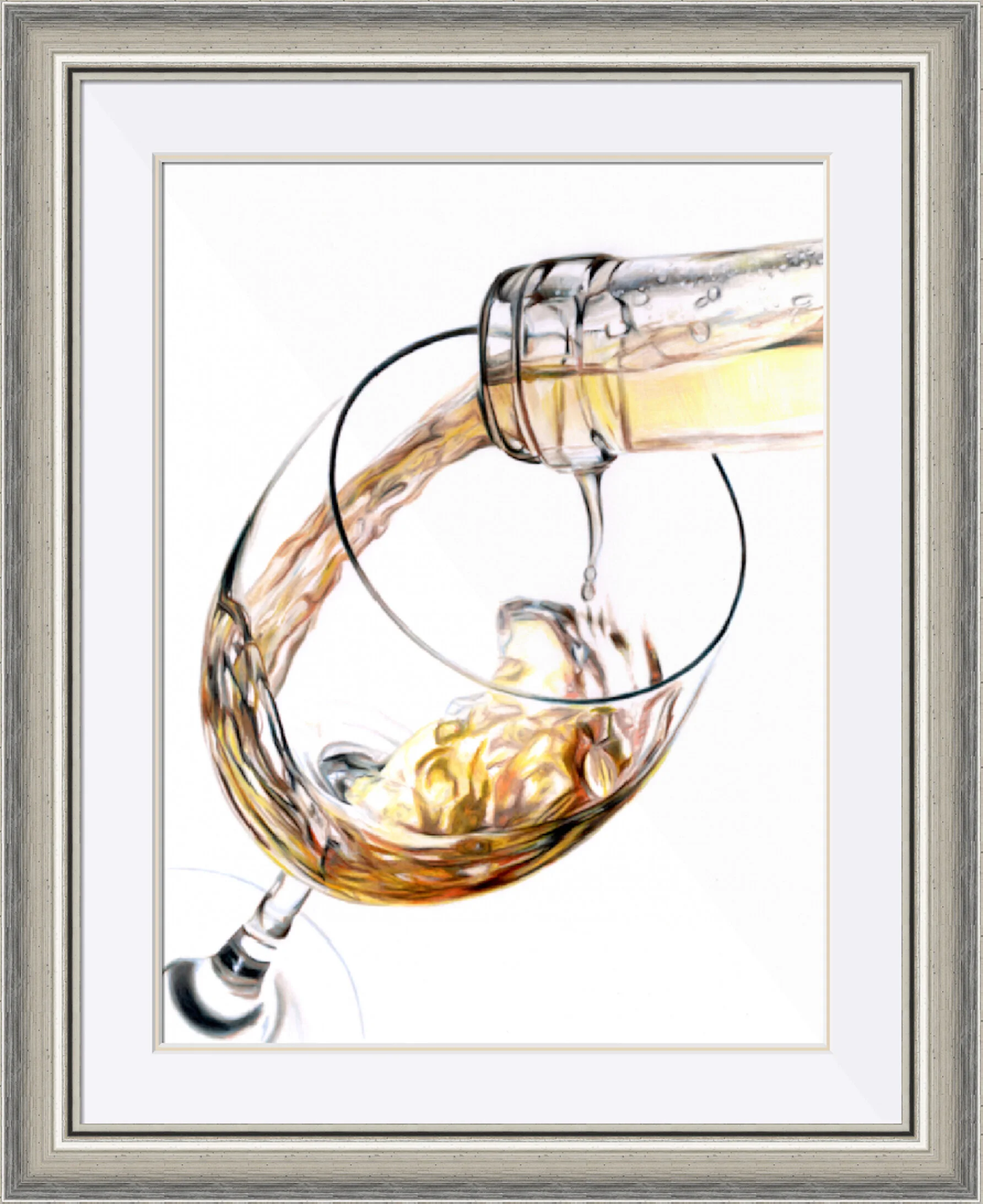 White Wine Pour Framed.jpeg