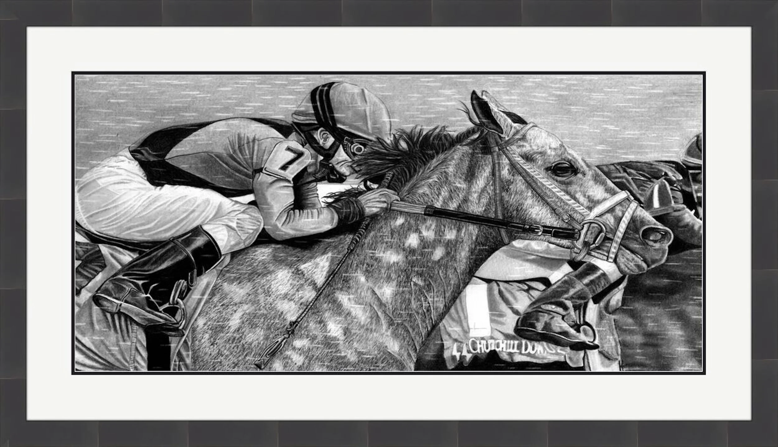 Jockey Scan 48cm x 26cm Framed.jpeg