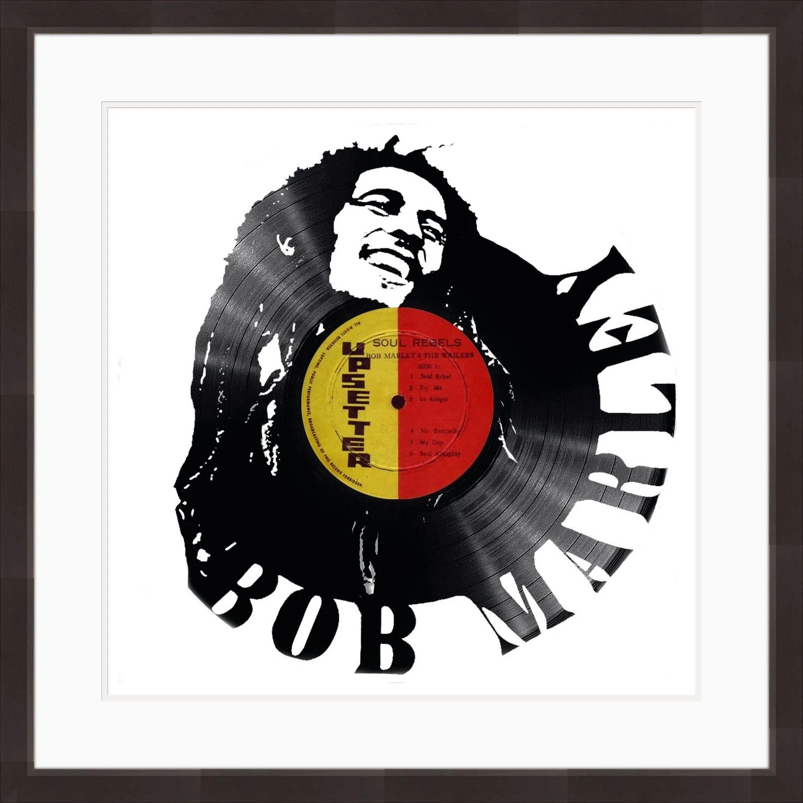 Bob Marley Album Art 2 Framed.jpeg