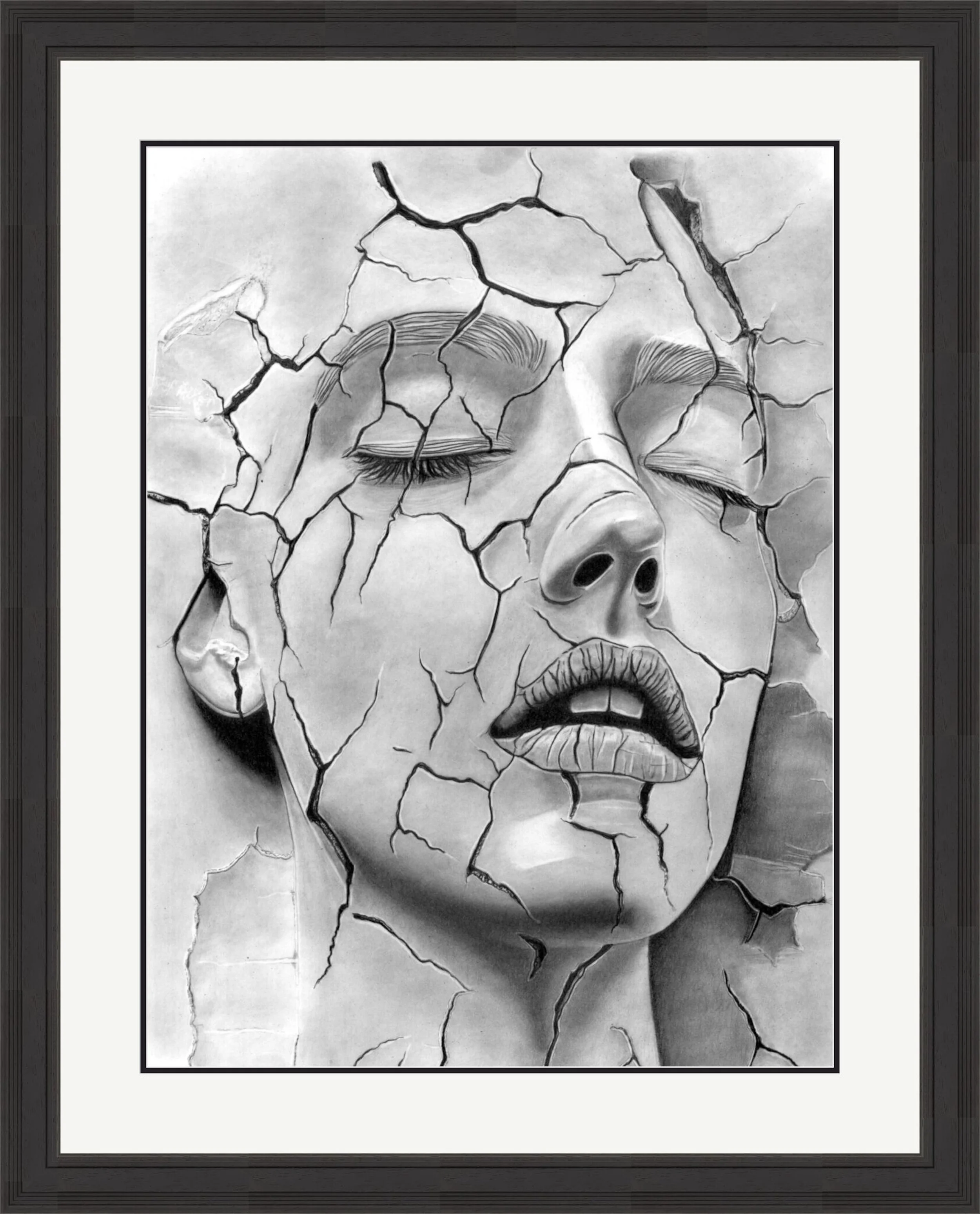 Fractured Scan 28cm x 34cm Framed.jpeg