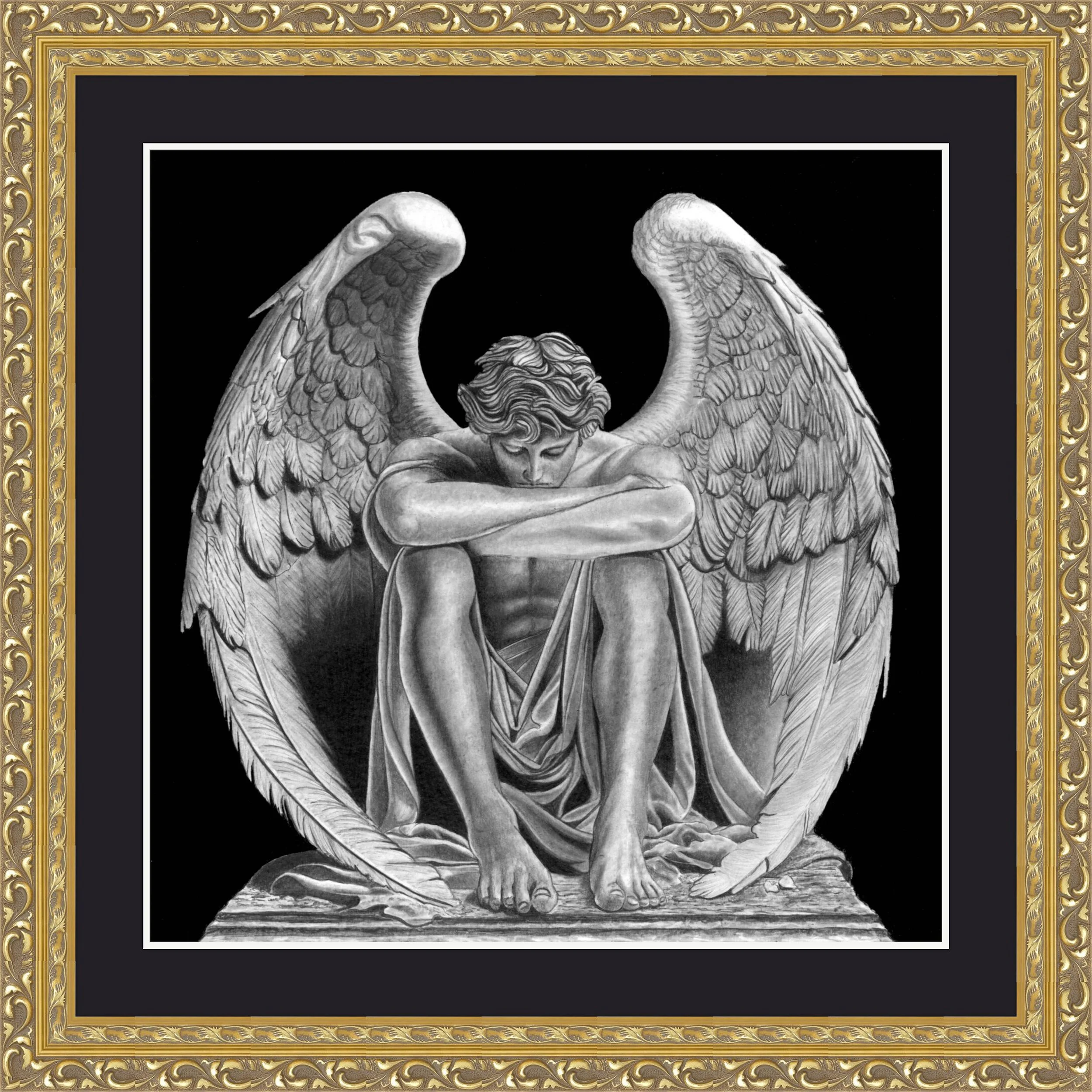 Fallen Angel Scan 37cm x 40cm Framed.jpeg