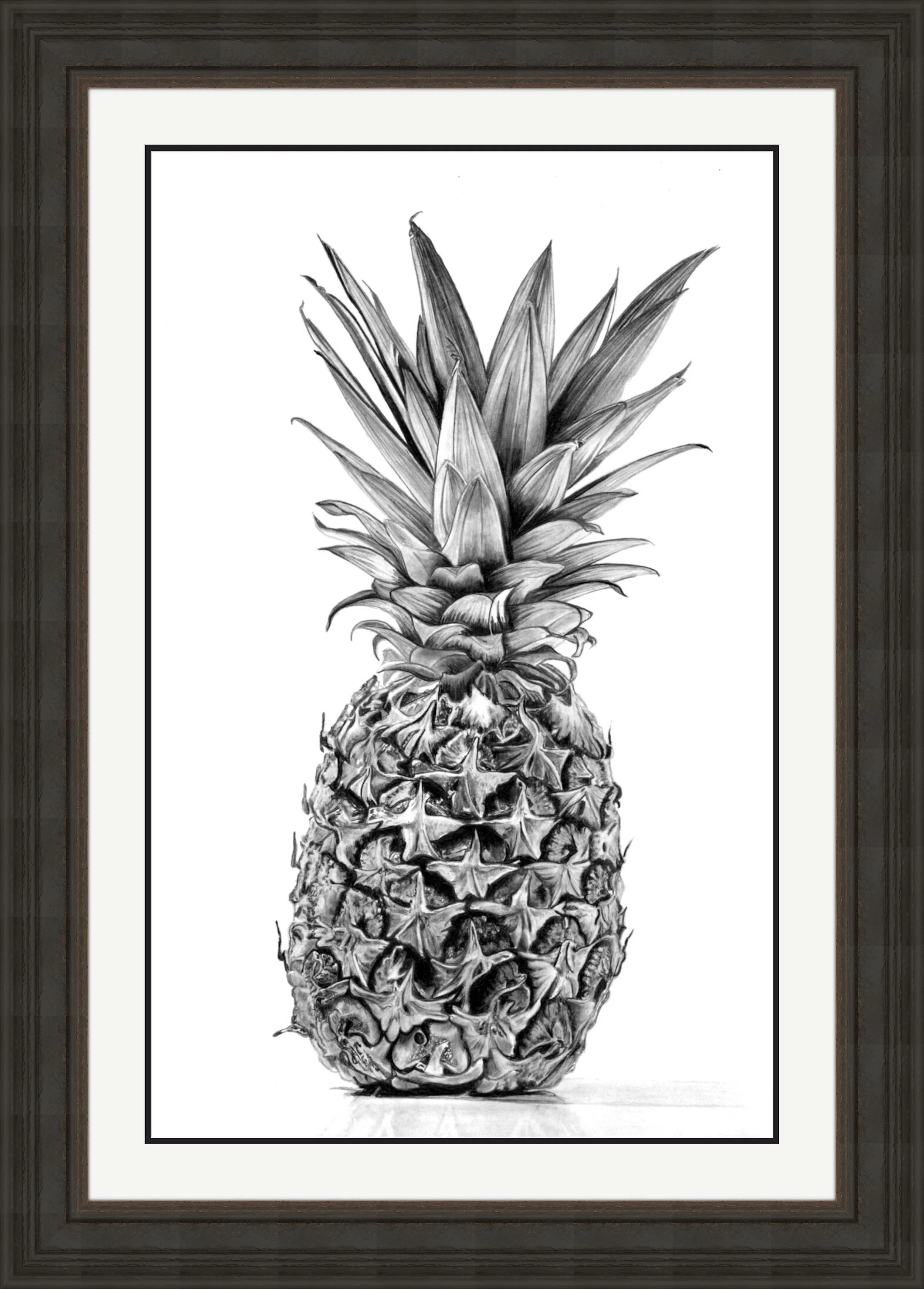 Pineapple Scan 28cm x 38cm Framed.jpeg
