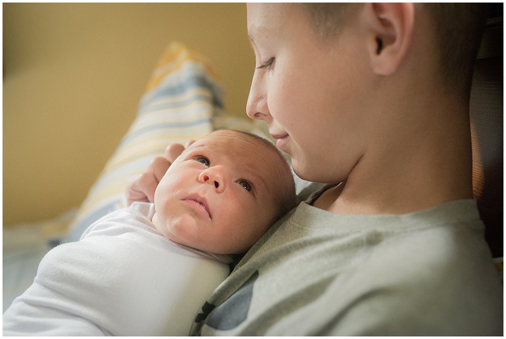 indoor lifestyle newborn photography Franklin Pennsylvania