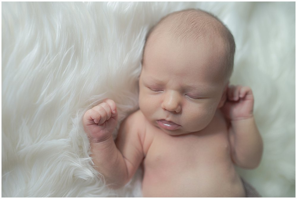 indoor lifestyle newborn photography Franklin Pennsylvania