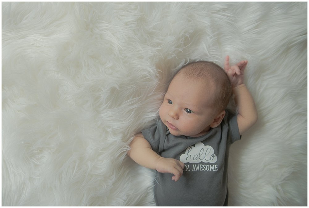 indoor lifestyle newborn photography Franklin Pennsylvania
