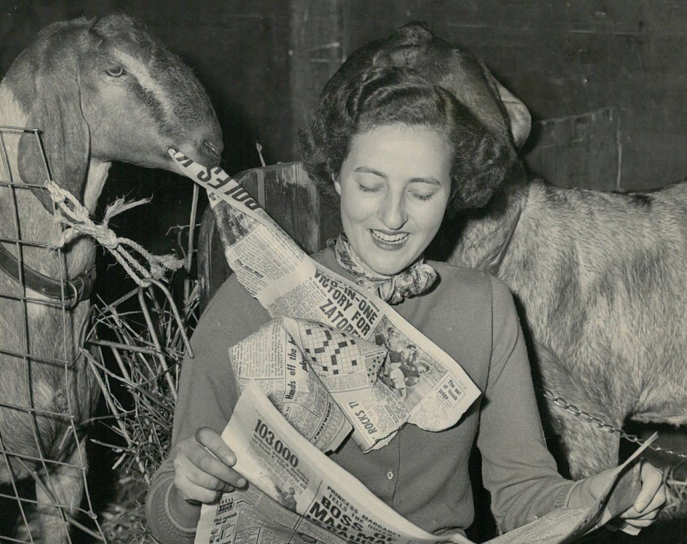 Miss Valerie Voyer Slee at Olympia 1956