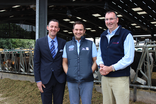 RABDF Chairman Mike King, Gold Cup winner and host Neil Baker and NMR Marketing Manager Jonathan Davies