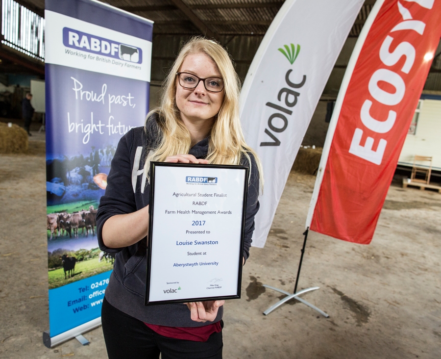 Louise Swanston, agricultural runner up, Aberystwyth University