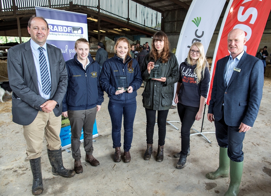 John Reynolds, Volac, Olivia Dower-Tylee, RDSVS, Ellen Smith, RDSVS, Elizabeth Johnson, Newcastle University, Louise Swantson, Aberystwyth University and John Owen, RABDF