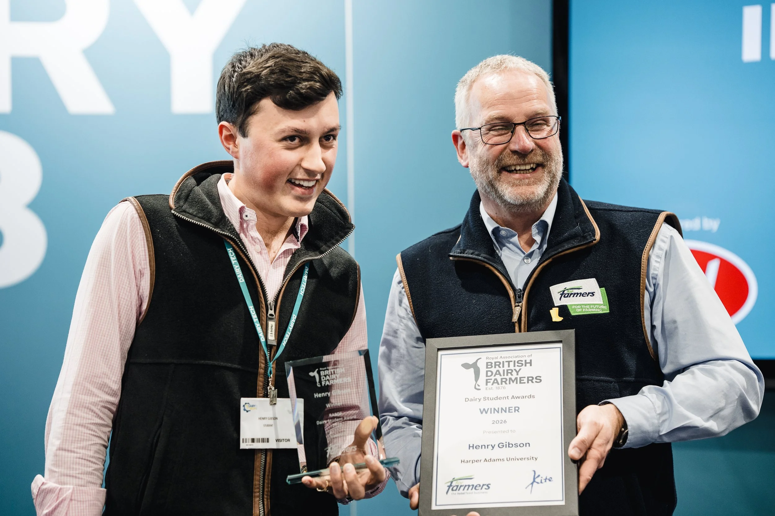Harper Adams Student Wins Prestigious RABDF Dairy Student Award