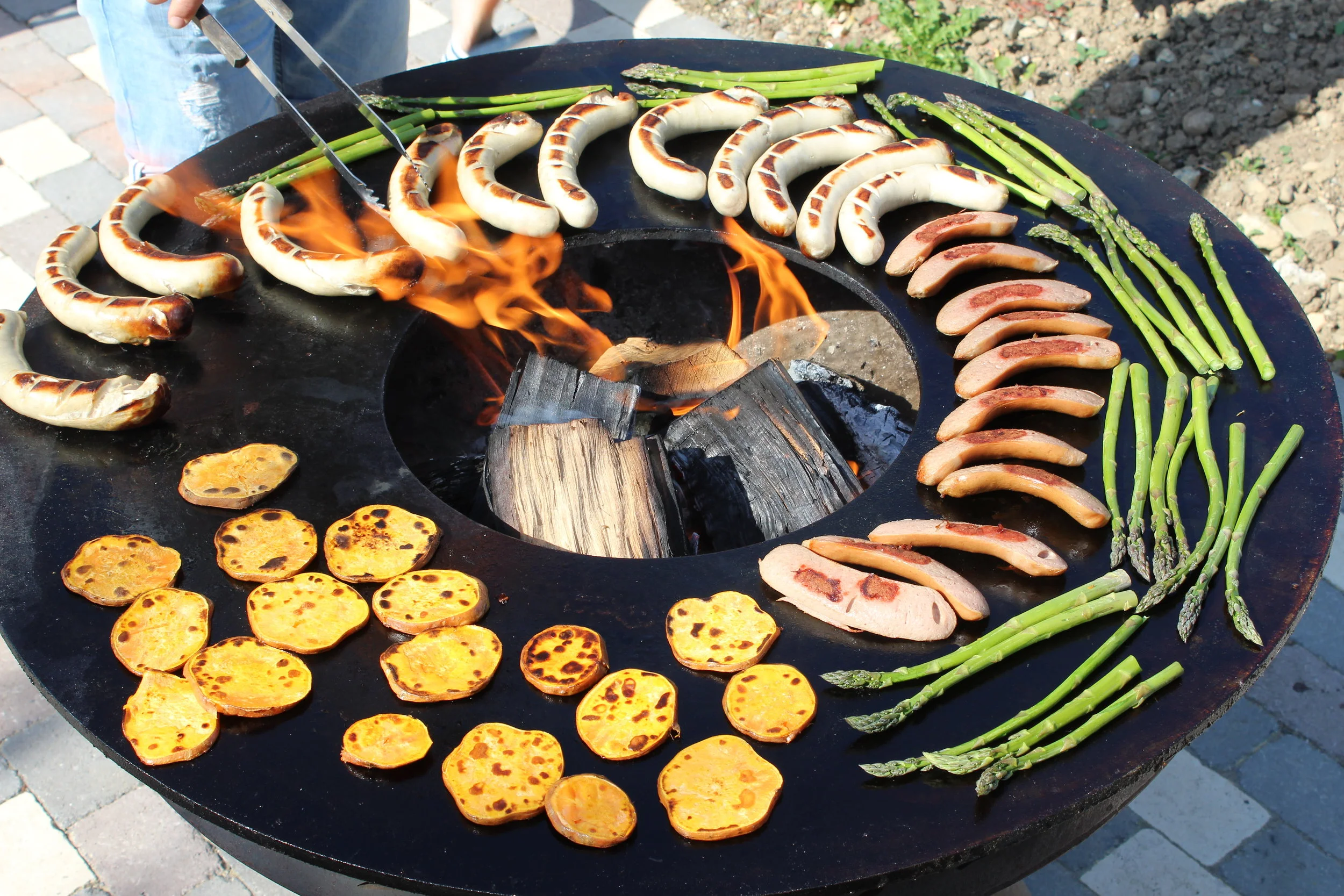 Kulinarische Gaumenfreuden mit Grünspargeln und Süsskartoffeln