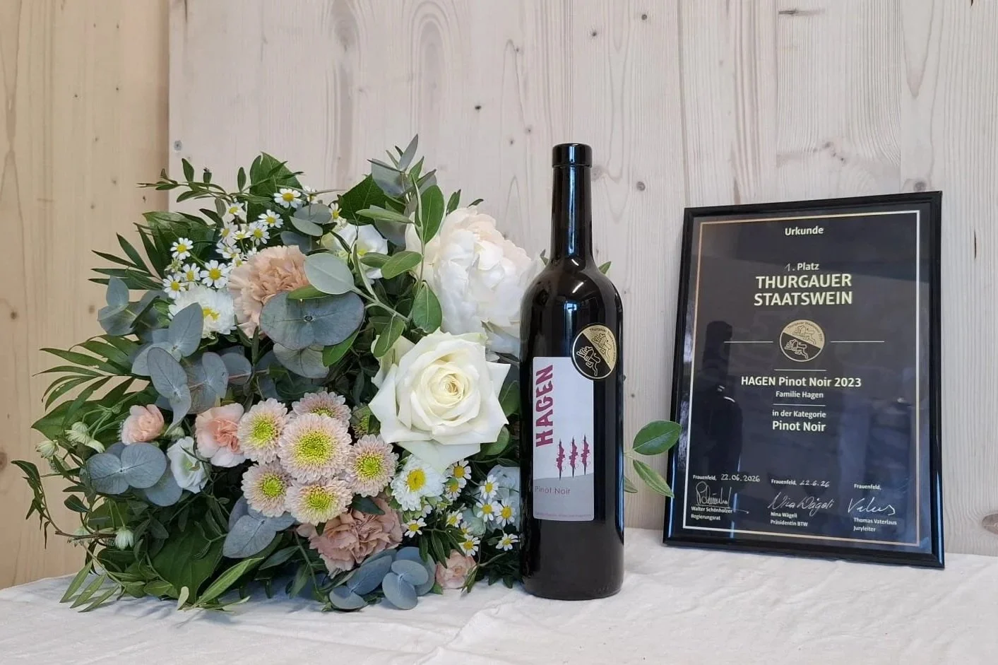 Thurgauer Staatswein 2026: Unser Pinot Noir!
