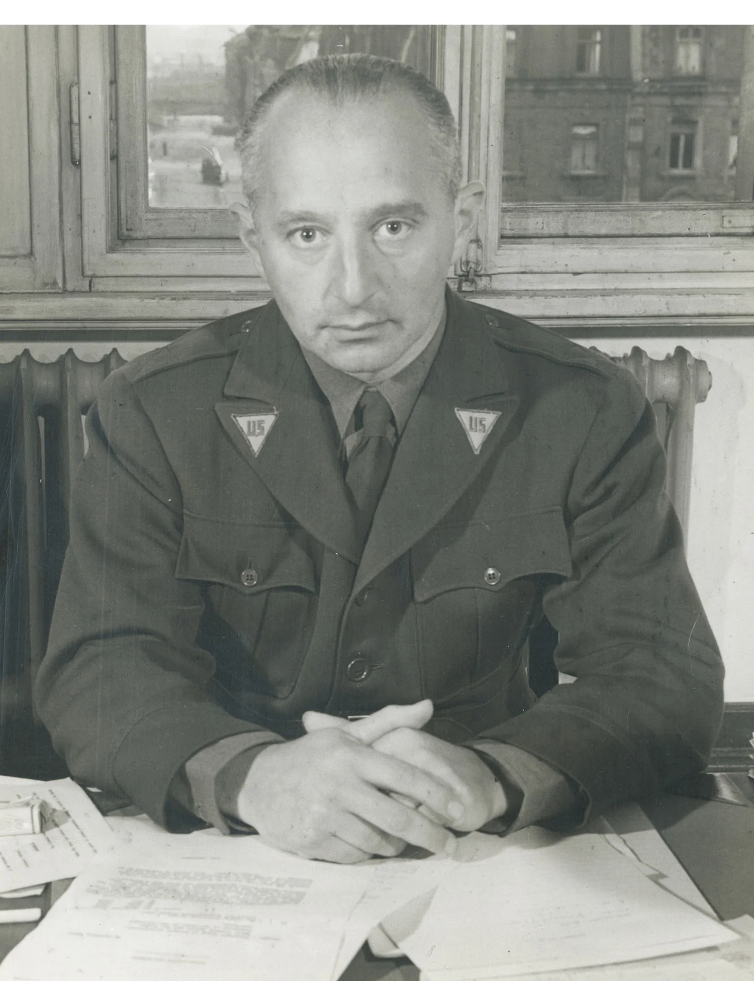 Abe, Deputy Chief Counsel at Nuremberg Trials of Industrialists, 1946.