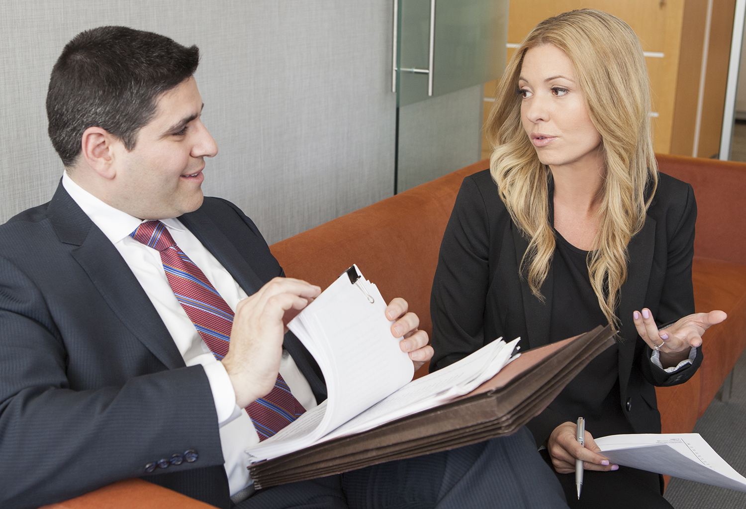 Senior Partner Jeremy A. Lieberman with Partner Jennifer Pafiti