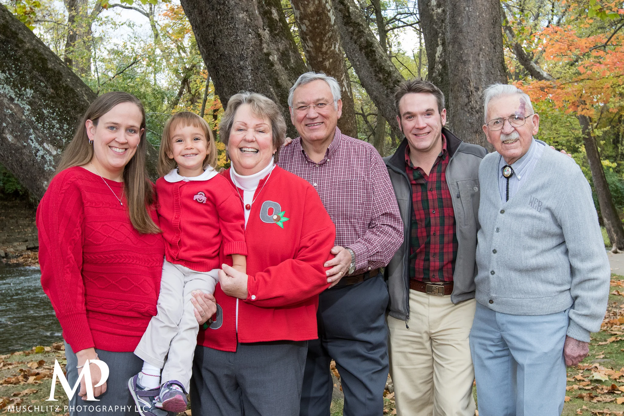 Brown Family Fall Portrait Fun at Creekside Park & Plaza in Gahanna