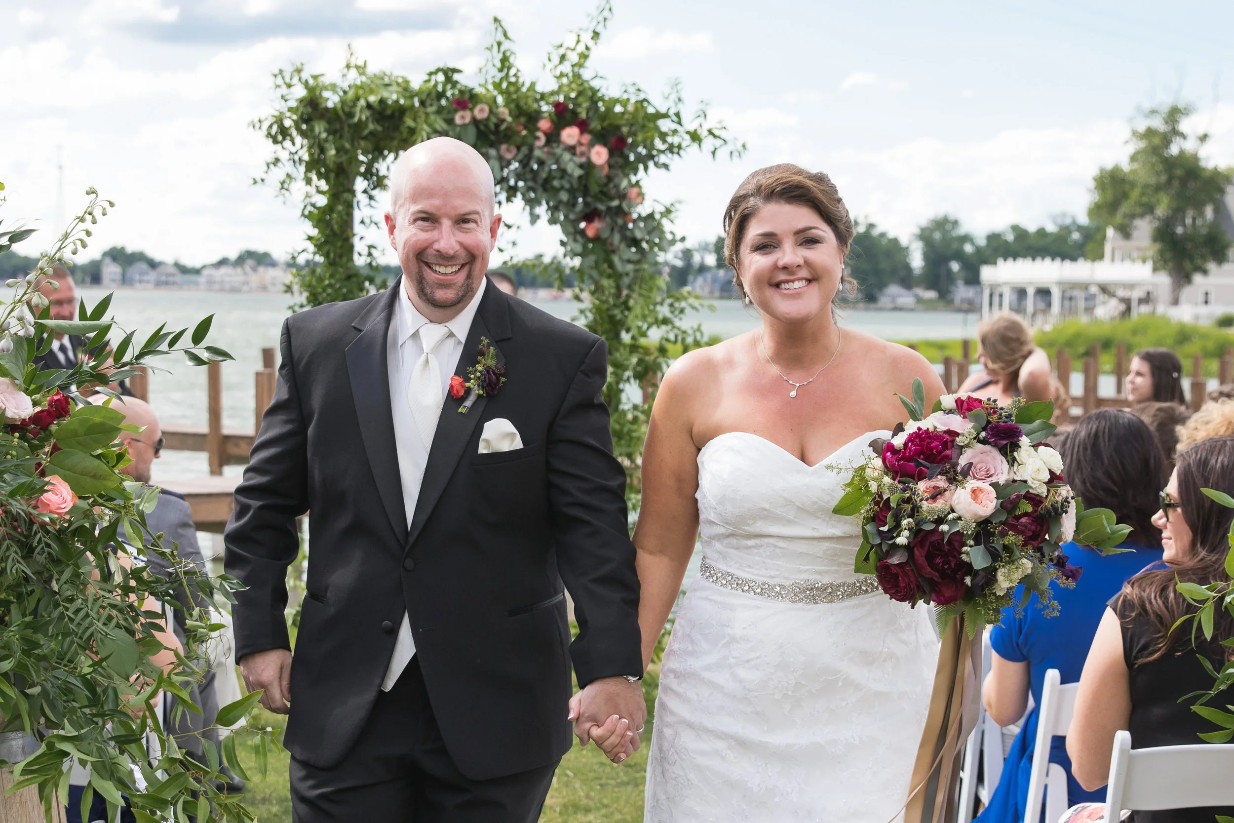Carey & Mike Summer Wedding: Buckeye Lake Winery, Thornville, Ohio