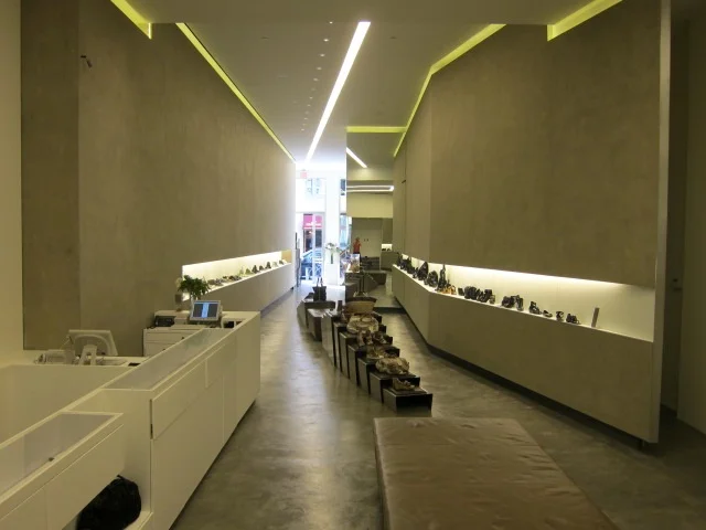 Ash, concrete wall finishes and decorative concrete floor